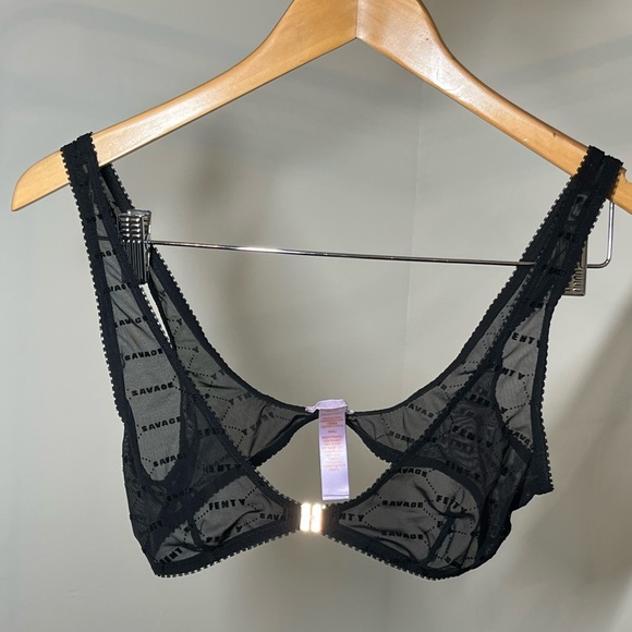 Flocked Logo Bralette - Picture 3 of 4